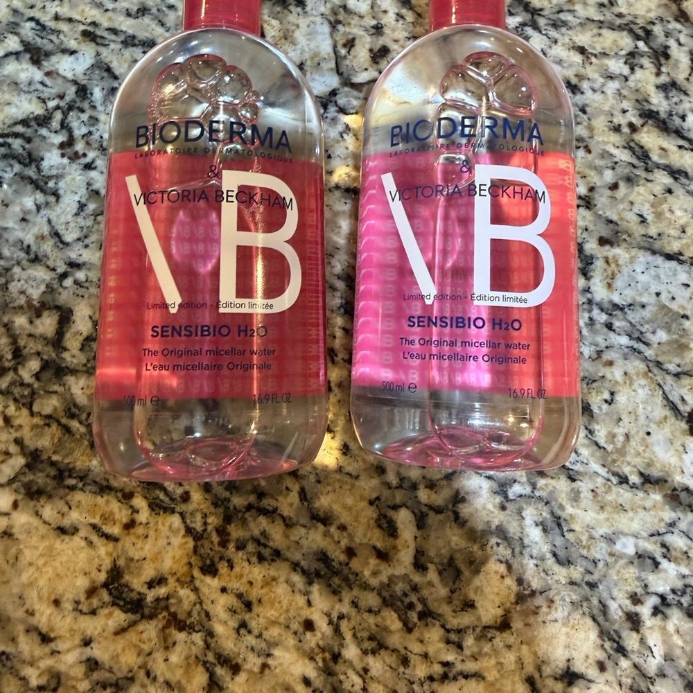 Set of bioderma Victoria Beckham Sensibio H2O Micellar Water - Pink Edition